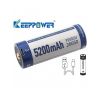 Keeppower 26650 5200mAh 3.6V Battery Protected USB