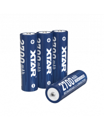 4x Xtar AA 4300mWh 1.5V Lithium Rechargeable 2700mAh Batteries 